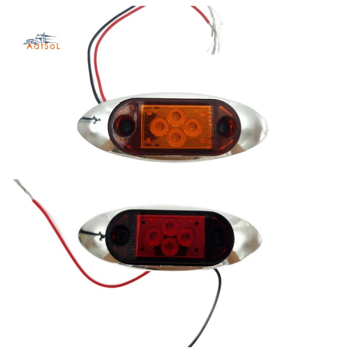 AAT-ML408-4 Universal Auto Body Lamps Small Size Iron Plate Side Lamps Durable Position LED Lights