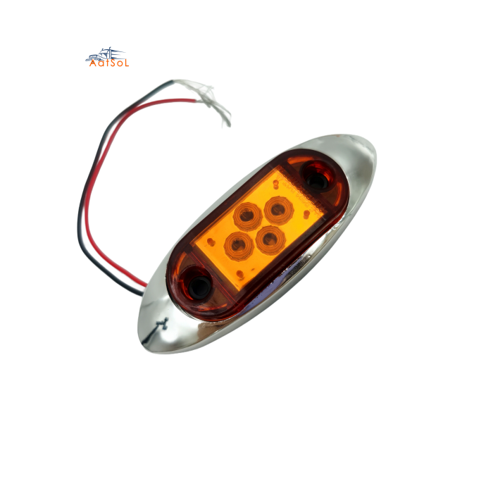 AAT-ML408-4 Universal Auto Body Lamps Small Size Iron Plate Side Lamps Durable Position LED Lights