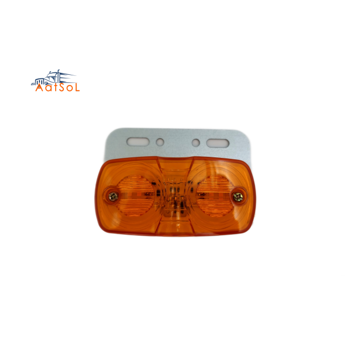 AAT-ML317-4 Luz de posición lateral cromada para camión, 10-40V, LED, luces de señalización lateral, lámpara de posición con soporte cromado