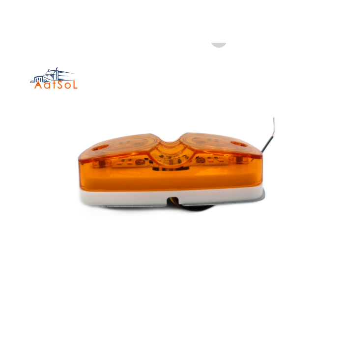 AAT-ML317-4 Luz de posición lateral cromada para camión, 10-40V, LED, luces de señalización lateral, lámpara de posición con soporte cromado