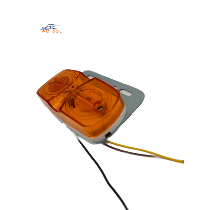AAT-ML317-4 Luz de posición lateral cromada para camión, 10-40V, LED, luces de señalización lateral, lámpara de posición con soporte cromado