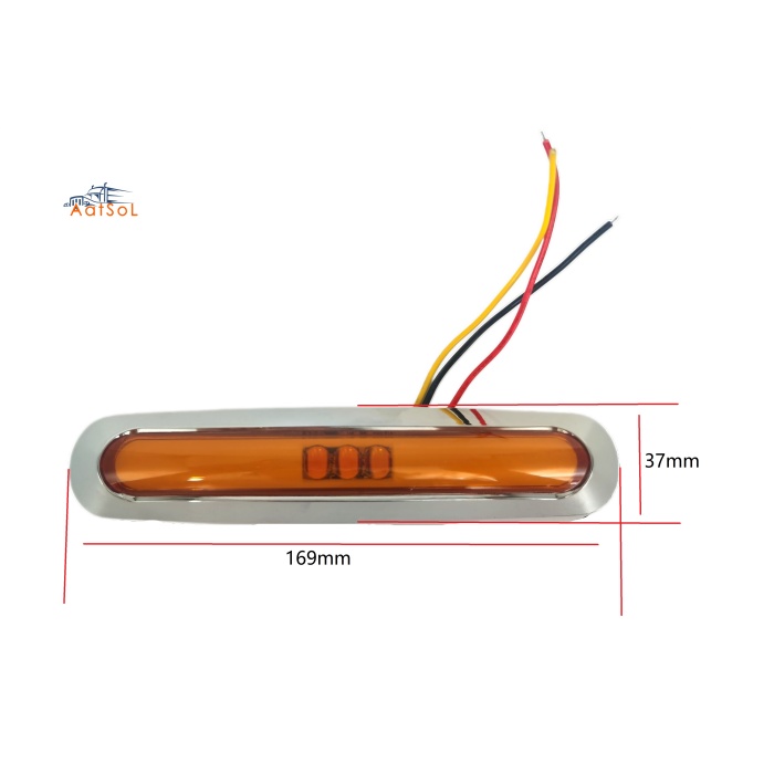 AAT-ML429-15 Farol foco faro plafon cucuya lateral 10-30V 15LED ambar rojo blanco azul verde para camion remolque RV bus estrobo
