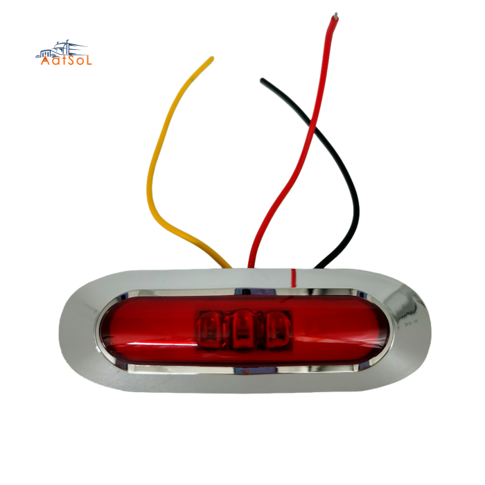 AAT-ML428-9 Farol foco faro plafon cucuya lateral 10-30V 5LED ambar rojo blanco azul verde para camion remolque RV bus estrobo