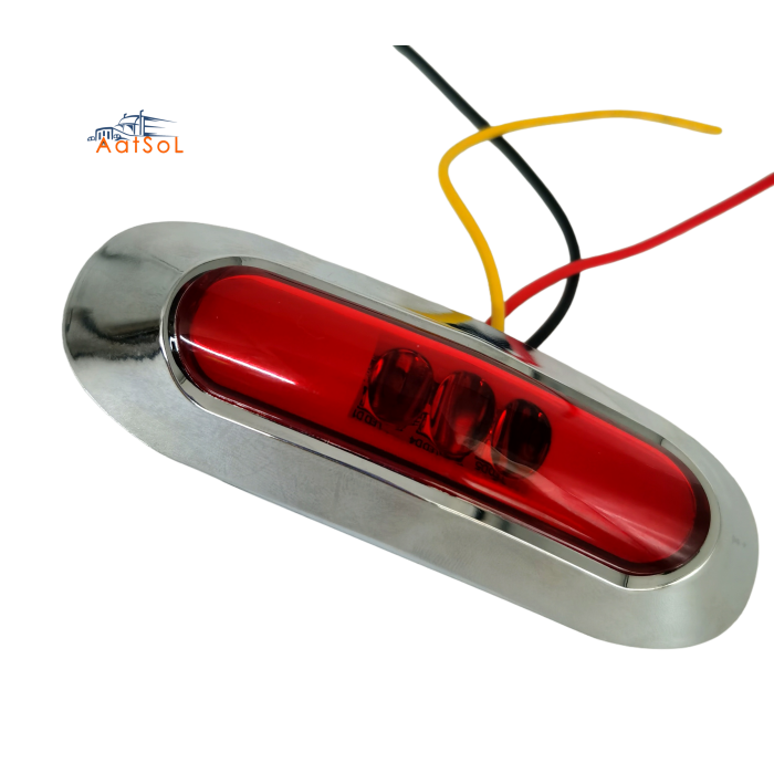 AAT-ML428-9 Farol foco faro plafon cucuya lateral 10-30V 5LED ambar rojo blanco azul verde para camion remolque RV bus estrobo