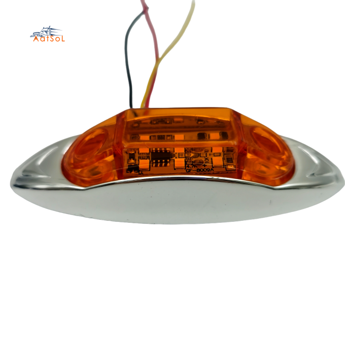 AAT-ML427-6 Farol foco faro plafon cucuya lateral 10-30V 12LED ambar rojo blanco azul verde para camion remolque RV bus estrobo