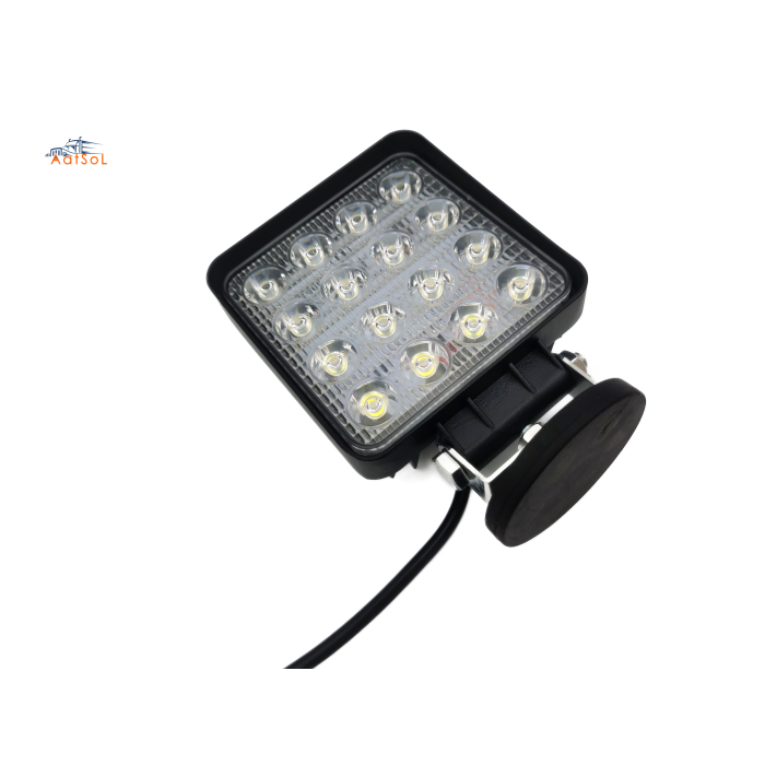 AAT-4048A1-50mmB High Bright 48W Square Trailer Vehicle LED Work Light Spot Tractor off Road Truck Auto Car Fog Light