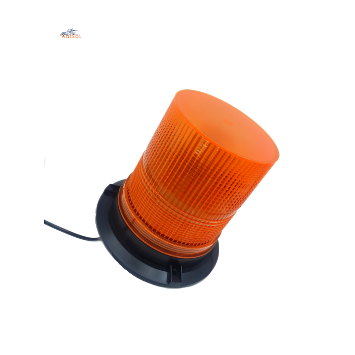 AAT-LED-012 DC9-48V 5730 LED Blue Rotary Warning Lamp Blue Amber Beacons LED Strobe Flash Heavy Duty Vehicle with Aluminum Base Glue PC