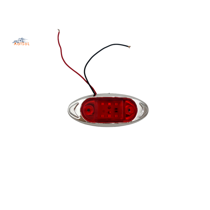 AAT-ML434-6 Side LED Marker Light for Truck and Trailer Clearance Light Red 10-30V 6LED  Auto Marker Lamp