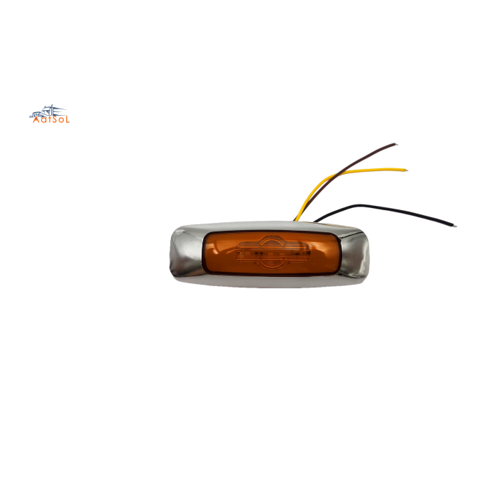 AAT-ML620-9 Side LED Marker Light for Truck and Trailer Clearance Light Red 10-30V 6LED Strobing Auto Marker Lamp