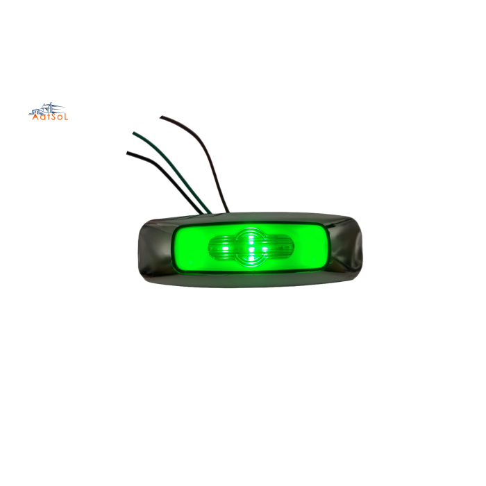 AAT-ML620-9 Side LED Marker Light for Truck and Trailer Clearance Light Red 10-30V 6LED Strobing Auto Marker Lamp