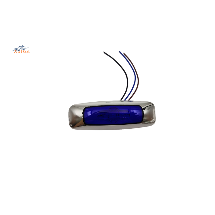 AAT-ML620-9 Side LED Marker Light for Truck and Trailer Clearance Light Red 10-30V 6LED Strobing Auto Marker Lamp