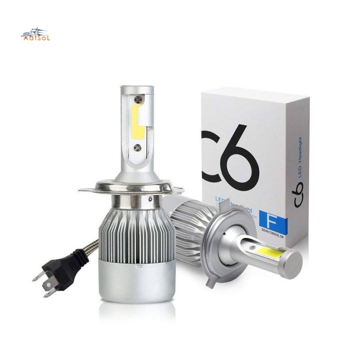 C6 H4 Car Light Accessories C6 H4 H13 9004 9007 Auto Lighting System 36W 6000K H4 9005 9006 LED Headlight Bulb