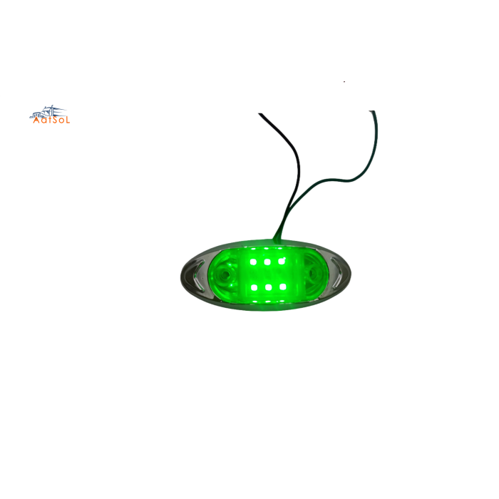 AAT-ML434-6 Farol foco faro plafon cucuya lateral 10-30V 6LED ambar rojo blanco azul verde para camion remolque RV bus