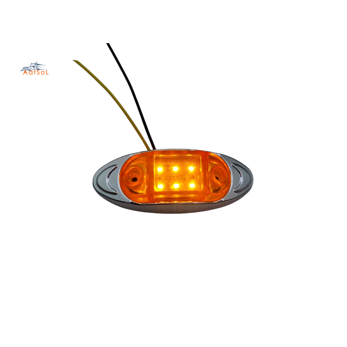 AAT-ML434-6 Farol foco faro plafon cucuya lateral 10-30V 6LED ambar rojo blanco azul verde para camion remolque RV bus