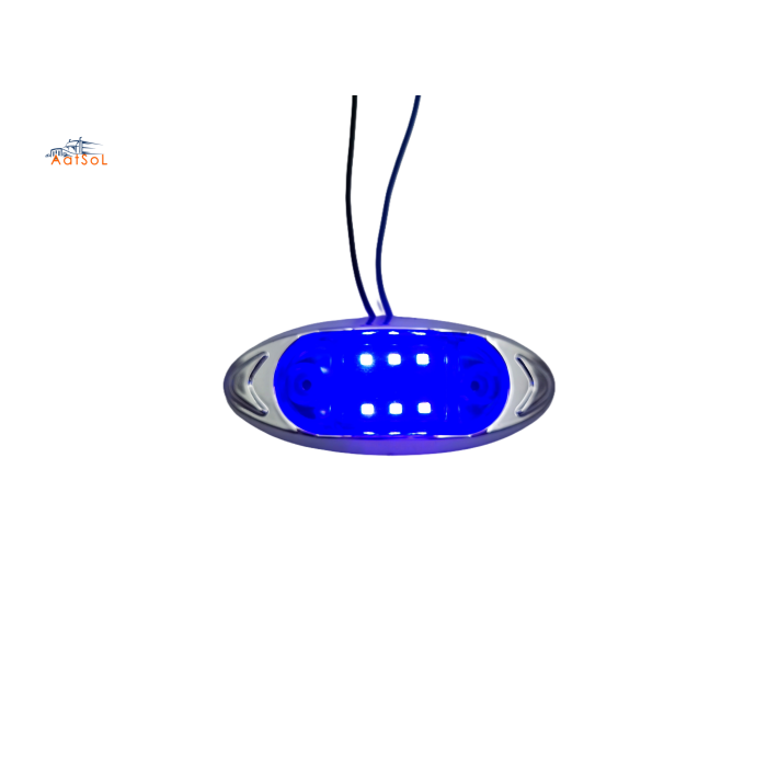 AAT-ML434-6 Farol foco faro plafon cucuya lateral 10-30V 6LED ambar rojo blanco azul verde para camion remolque RV bus