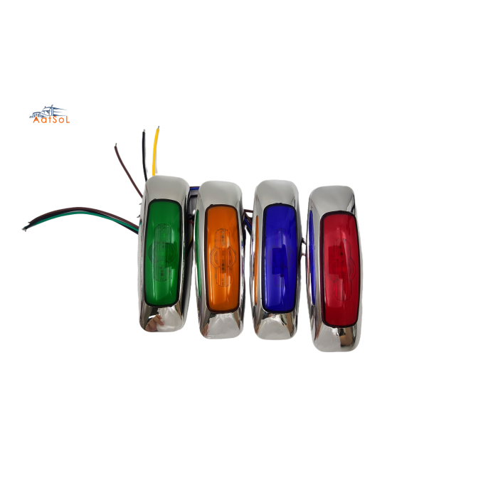 AAT-ML620-9 Farol foco faro plafon cucuya lateral 10-30V 6LED ambar rojo blanco azul verde para camion remolque RV busestrobo