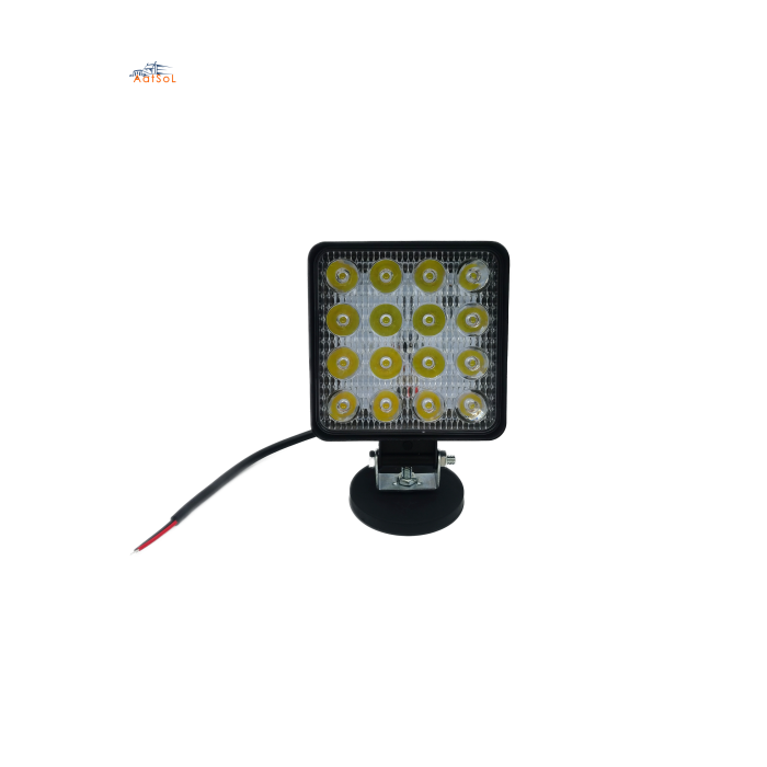 AAT-4048A1-26mm  High Bright 48W Square Trailer Vehicle LED Work Light Spot Tractor off Road Truck Auto Car Fog Light