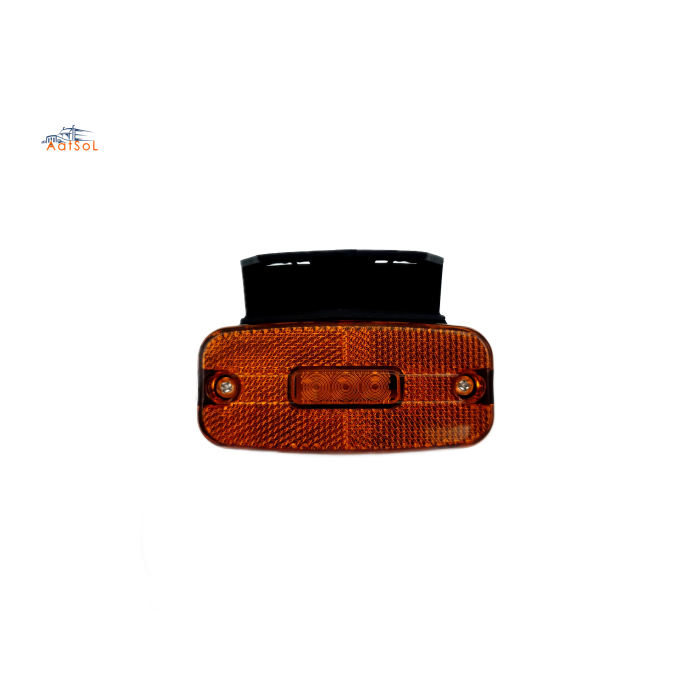 AAT-ML328-3J 10-30V LED Side Marker Light with Brackets Orange Position Light and Reflector for Truck Trailers and Caravans
