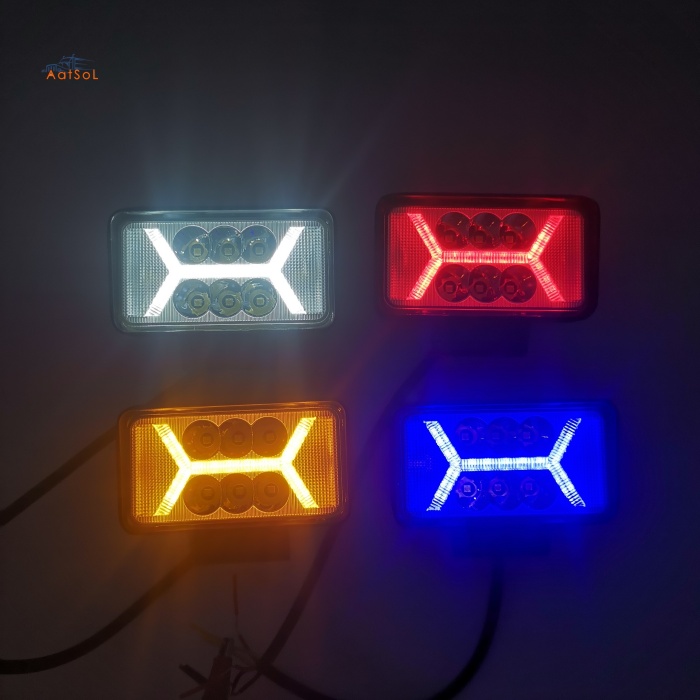 AAT-0340C-A Hot Sale Vehicle LED Work Light 8 LED 40W off Road LED Work Spot Light for Tractor Truck Forklift SUV