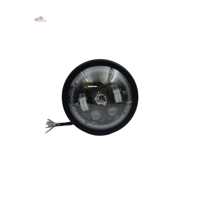AAT-MC3019 22W Motorcycle Round LED Driving Spotlight 5.75 Inch High/Low Beam LED Assembly Auxiliary Motorcycle Car Headligh