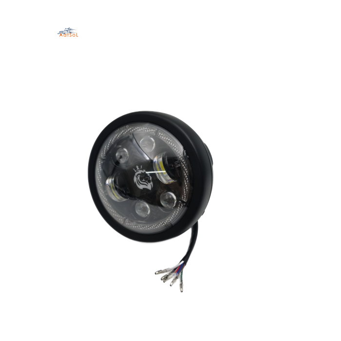 AAT-MC3019 22W Motorcycle Round LED Driving Spotlight 5.75 Inch High/Low Beam LED Assembly Auxiliary Motorcycle Car Headligh