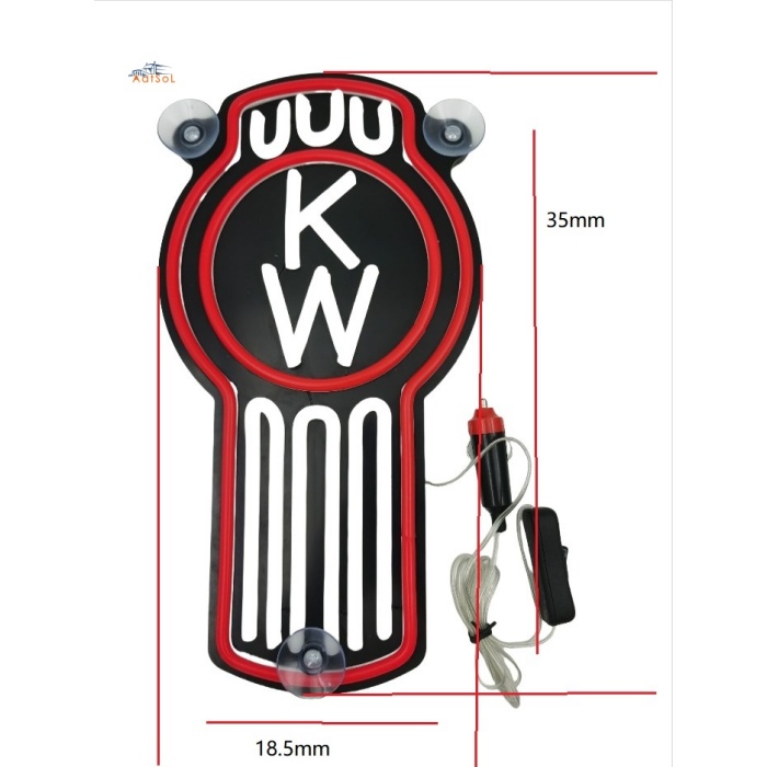 AAT-LZ35185KW-RW Adecuado para el nuevo encendedor de cigarrillos con luz ambiental de neón de KW de 10-30 V