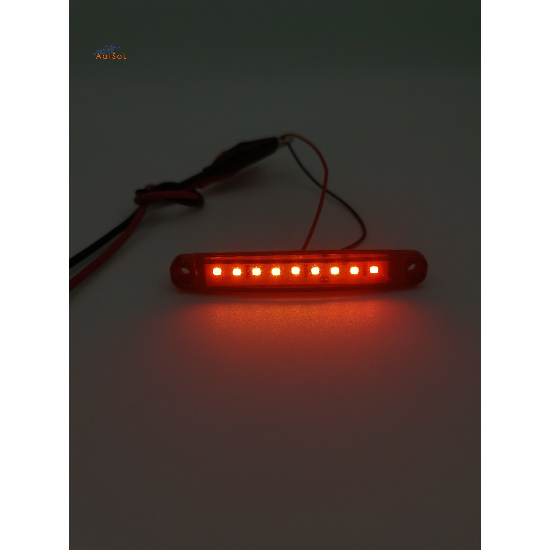 AAT-ML430-9L 10-30V Truck Side Warning Light 9 LED Multi-Color Waterproof Car Width Lamp Trailer Bus Van Signal Marker Bulb