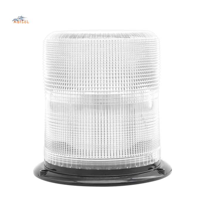 AAT-6570 Luz LED de emergencia giratoria de seguridad para trabajo pesado, 12-48 V CC, aluminio de perfil bajo, 4