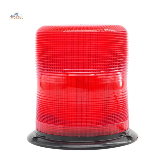 AAT-6570 Luz LED de emergencia giratoria de seguridad para trabajo pesado, 12-48 V CC, aluminio de perfil bajo, 4