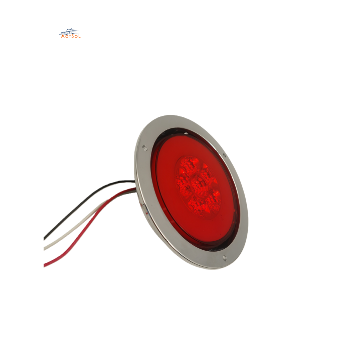 AAT-RL3003H Fabricantes suministran luces traseras para camiones, luces LED elípticas de 12 V-24 V, luces traseras y laterales con flechas fluidas.