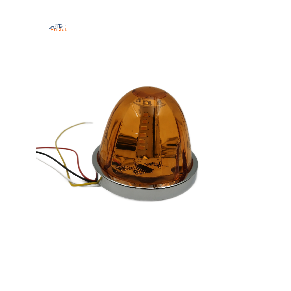 AAT-ML438-R30 Luz LED de posición lateral, intermitente y giratoria, de 12 V a 24 V, con diseño de sandía para camiones.