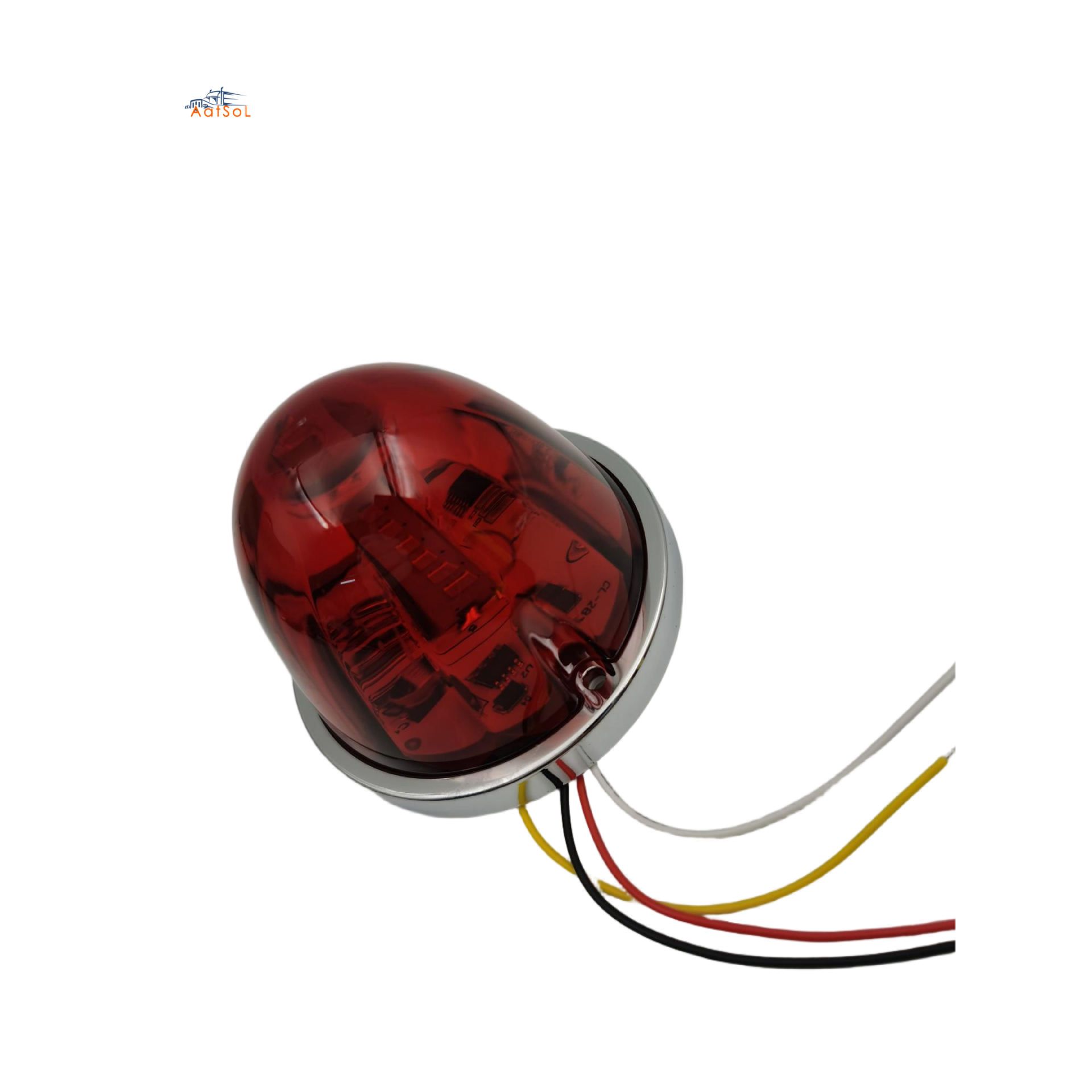 AAT-ML438-R30 Luz LED de posición lateral, intermitente y giratoria, de 12 V a 24 V, con diseño de sandía para camiones.