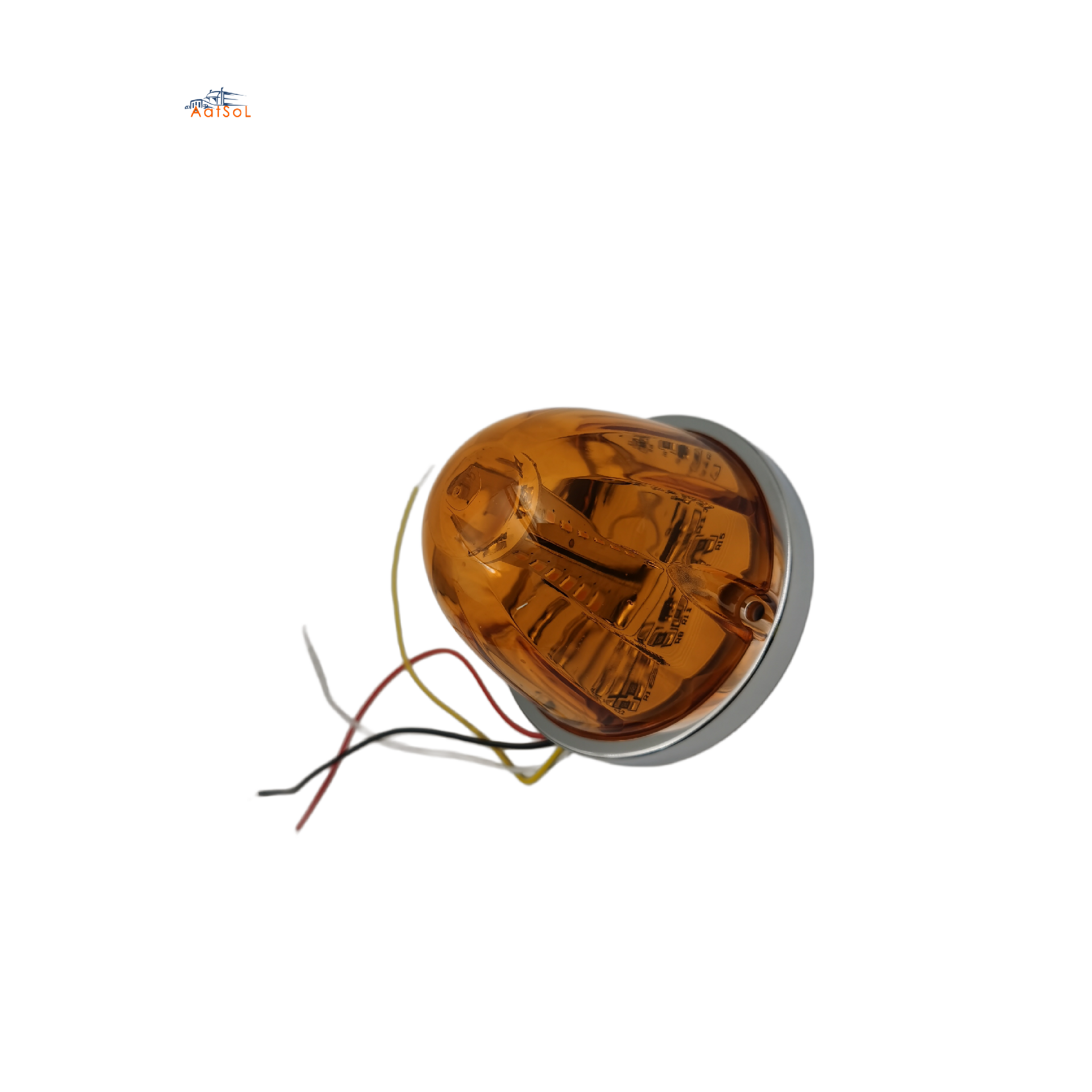 AAT-ML438-R30 Luz LED de posición lateral, intermitente y giratoria, de 12 V a 24 V, con diseño de sandía para camiones.